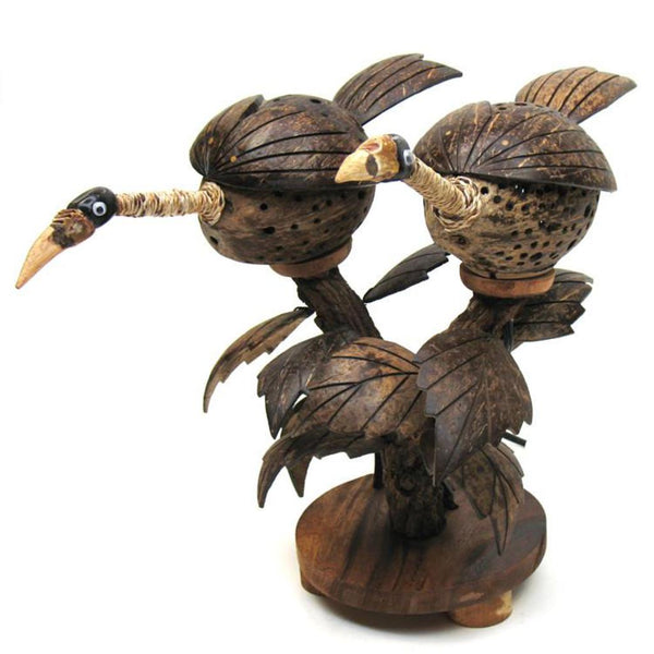 Lamp-coconut shell-2birds