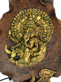 Ganesh in Leaf wall lamp