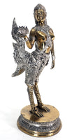 Ginaree Statue, brass and silver