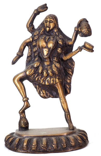 Kali brass figurine goddess