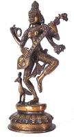 Saraswati dancing, Brass