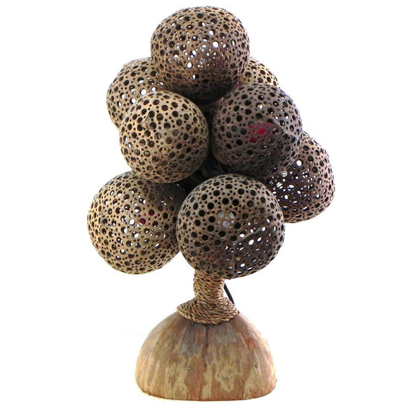 Lamp-coconut shell-tree