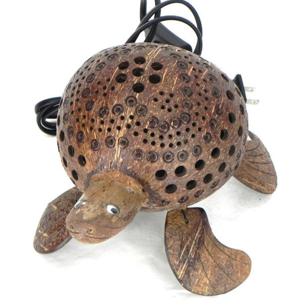 Lamp-coconut shell-sea turtle
